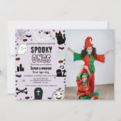 Spooky One Halloween Twin eerste verjaardagsfeest Kaart (Voorkant)