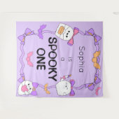 Spooky One Halloween Verjaardag Achtergrond Tapest Wandkleed (Voorkant (horizontaal))