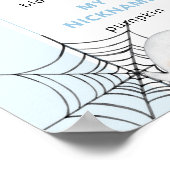 Spooky One Halloween verjaardag blauwe foto Milest Poster (Hoek)