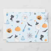 Spooky One Halloween verjaardag blauwe jongen foto Kaart (Achterkant)