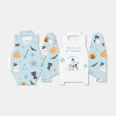 Spooky One Halloween verjaardag blauwe jongen pomp Bedankdoosjes (Uitgevouwen)