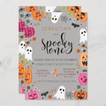 Spooky One Halloween Verjaardag