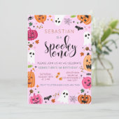 Spooky One Halloween Verjaardag Kaart (Staand voorkant)