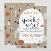 Spooky One Halloween Verjaardag Kaart (Voorkant / Achterkant)