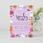 Spooky One Halloween Verjaardag Kaart (Staand voorkant)