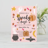 Spooky One Halloween Verjaardag Kaart (Staand voorkant)