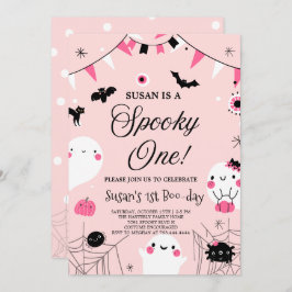 Spooky One Halloween Verjaardag Kaart