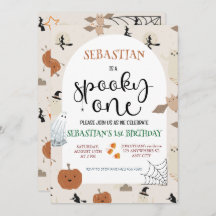 Spooky One Halloween Verjaardag