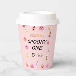 Spooky One Halloween Verjaardag Papieren Bekers