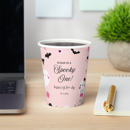 Spooky One Halloween Verjaardag Papieren Bekers (Insitu)