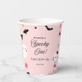 Spooky One Halloween Verjaardag Papieren Bekers (Voorkant)