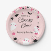 Spooky One Halloween Verjaardag Papieren Bordje (Voorkant)