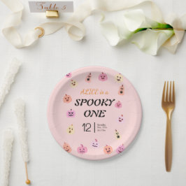 Spooky One Halloween Verjaardag Papieren Bordje