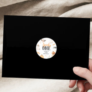 Spooky One Halloween Verjaardag Ronde Sticker