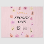 Spooky One Halloween Verjaardag Tissuepapier (Voorkant)