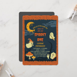Spooky One Halloween Verjaardag Uitnodiging