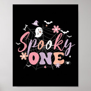 Spooky One Halloween Verjaardag voor Baby Girl of Poster