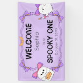 Spooky One Halloween Verjaardag Welkom Banner (Verticaal)