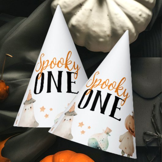 Spooky One Halloween verjaardagsfeest Petten Feesthoedjes