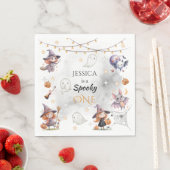 Spooky One Halloween Verjaardagsfeest servetten me (Insitu)