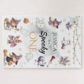 Spooky One Halloween Verjaardagspuzzel Legpuzzel (Horizontaal)