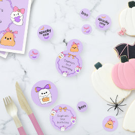 Spooky One Halloween Verjaardagstafel Confetti