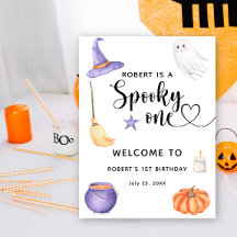 Spooky One Halloween Welkom op de 1e verjaardag
