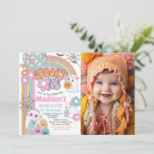 Spooky One Hippie Halloween 1st Birthday Kaart (Staand voorkant)