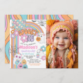 Spooky One Hippie Halloween 1st Birthday Kaart (Voorkant / Achterkant)