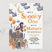 Spooky One Kostuumfeest Halloween Verjaardag Kaart (Voorkant / Achterkant)