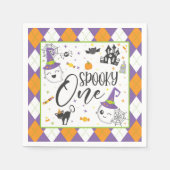 Spooky One Napkin - White Servet (Voorkant)