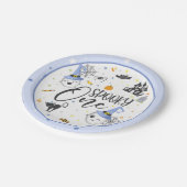 Spooky One Paper Bord - blauw (Gekanteld)