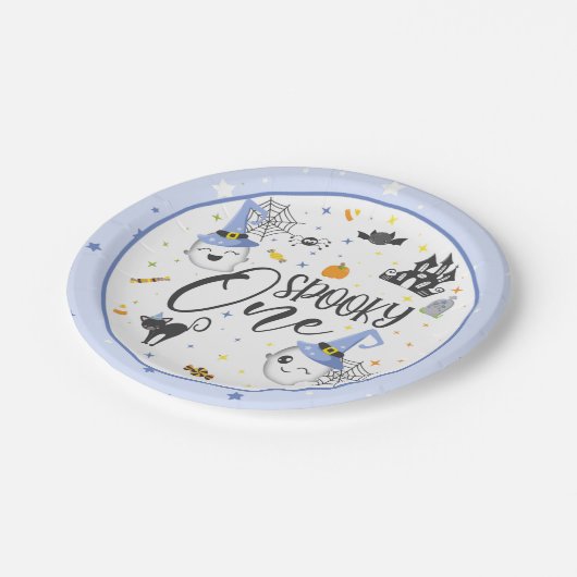 Spooky One Paper Bord - blauw (Gekanteld)