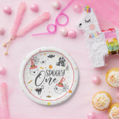 Spooky One Paper Bord - Girl White (Feest)