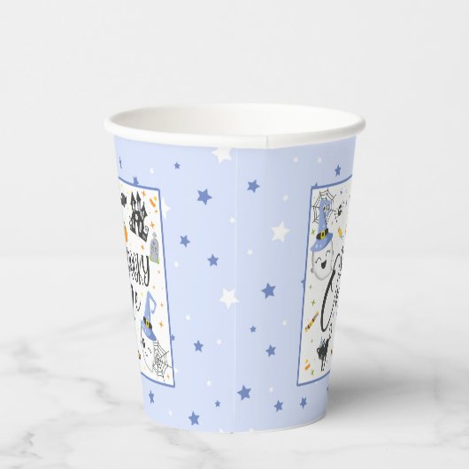 Spooky One Paper Cup - Blue Papieren Bekers (Rechts)