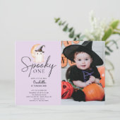 Spooky One Photo Birthday Kaart (Staand voorkant)