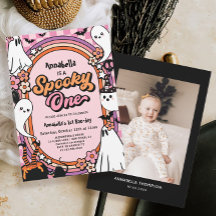 Spooky One Pink Halloween 1st Birthday Party