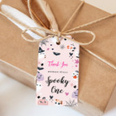 Spooky One Pink Halloween Cadeaulabel