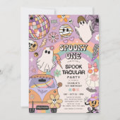 Spooky One Retro Fun Halloween 1e verjaardagsfeest Kaart (Voorkant)