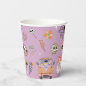 Spooky One Retro Fun Halloween 1e verjaardagsfeest Papieren Bekers (Achterkant)