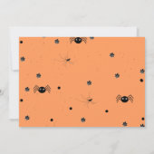 Spooky One Retro Grovy Halloween Eerste Verjaardag Kaart (Achterkant)