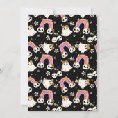 Spooky One, Retro Thema 1e verjaardag Uitnodiging (Achterkant)