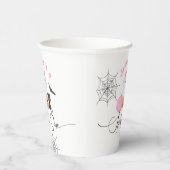 Spooky One roze Halloween verjaardag kleine Boo Papieren Bekers (Rechts)