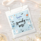 Spooky One Schattige Blue Ghost Halloween 1e Verja Bedankzakje (Geknipt)
