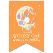 Spooky One Schattige Ghost Boy Halloween Happy Bir Vlaggetjes (Eerste vlag)