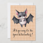 Spooky One | Schattige Skeleton Halloween 1e Verja Kaart (Achterkant)