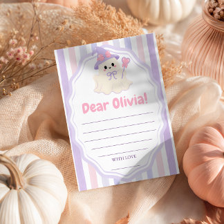 Spooky One Tijdcapsule Berichtkaart Meisje Kaart