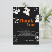 Spooky One Verjaardag Bedankkaart (Staand voorkant)