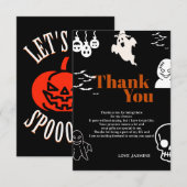 Spooky One Verjaardag Bedankkaart (Voorkant / Achterkant)
