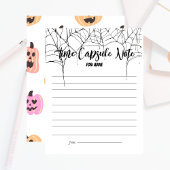 Spooky One | Verjaardag Tijd Capsule Opmerking | r Notitiekaartje